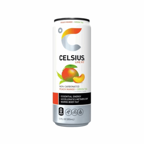 Celsius Energy Drink, Peach Mango Green Tea