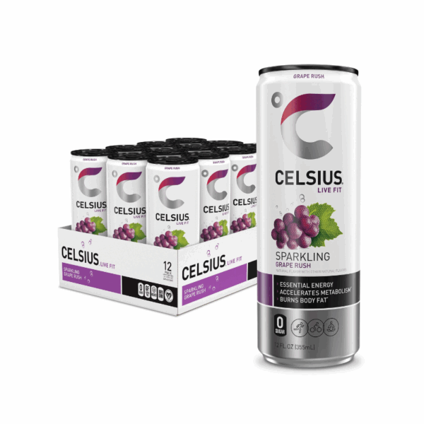 Celsius Energy Drink, Sparkling Grape Rush