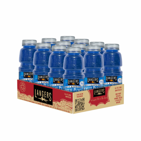 Langers, Blue Raspberry Fruit Punch