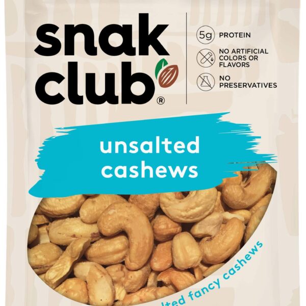 Snak Club Unsalted Cashews