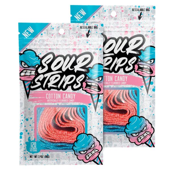 Sour Strips Cotton Candy