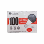 K-Lite Light Bulb, 100 Watts, 3 Bulb