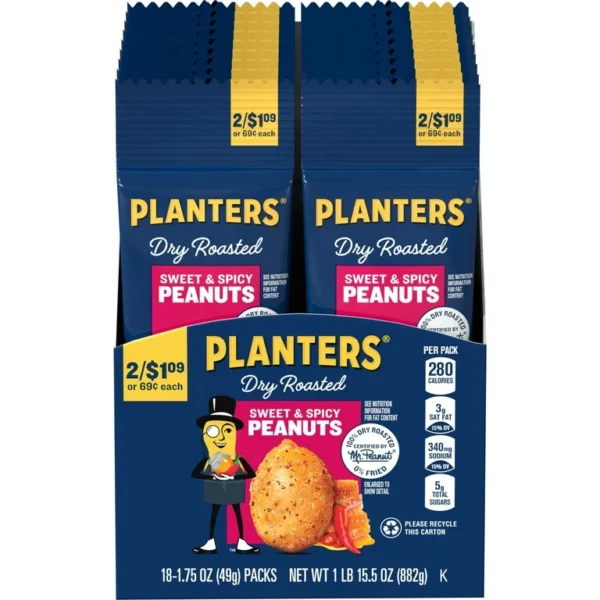 Planters Peanut Sweet and spicy
