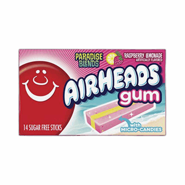 Airheads, Gum, Raspberry Lemonade, Sugar Free