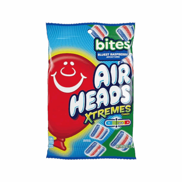 Airheads Xtreme Peg Bites Blue Raspberry
