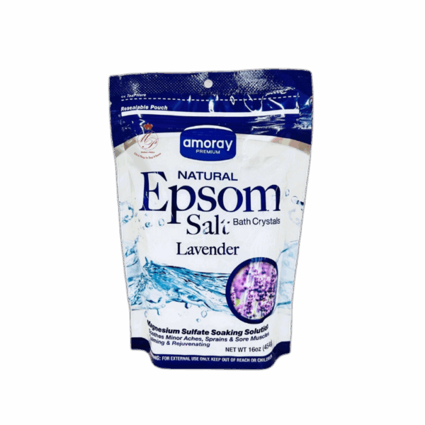 Amoray, Natural Epsom Salt, Lavender