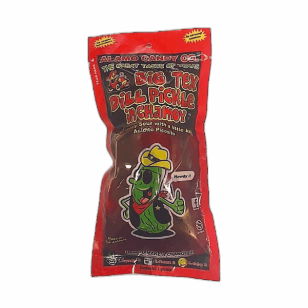 Big Tex Dill Pickle in Chamoy