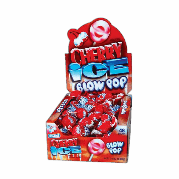 Charms, Blow Pops, Cherry Ice