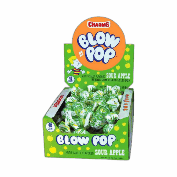 Charms, Blow Pops, Sour Apple