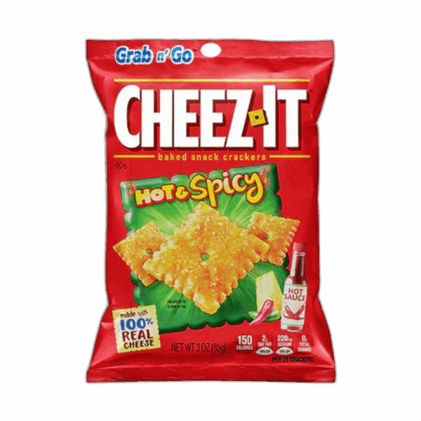 Cheez-It Baked Snack Crackers, Hot & Spicy