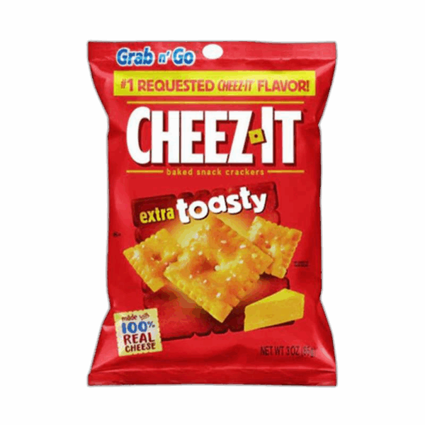Cheez-It Baked Snack Crackers, Extra Toasty