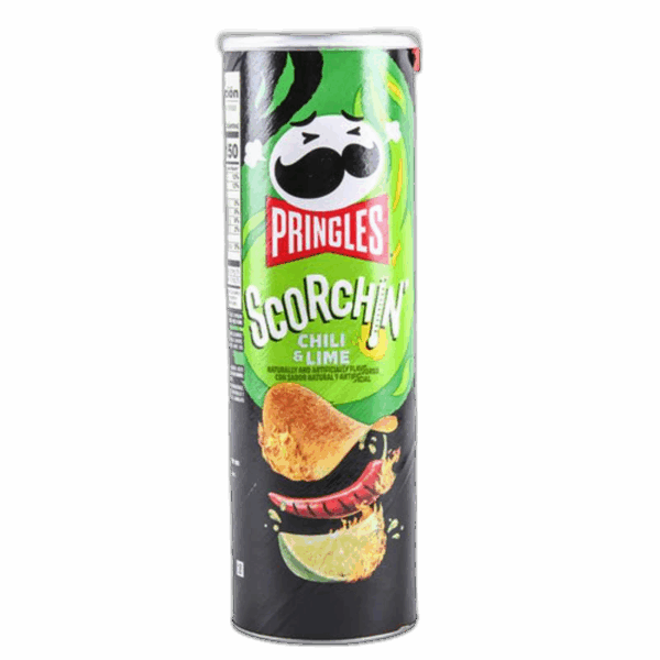 Pringles Potato Chips, Scorchin Chili & Lime