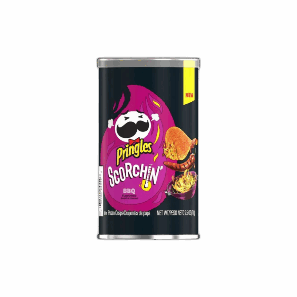 Pringles, Potato Chips, Scorchin, BBQ