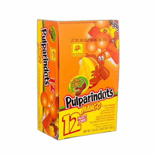 De La Rosa Pulparindots, Mango, 360 g, 12 count (1 Pack)