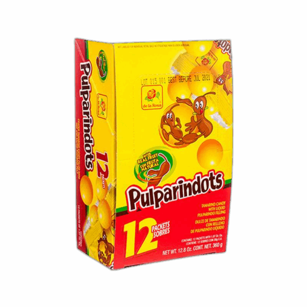 De La Rosa Pulparindots, Tamarindo, 360 g, 12 count (1 Pack)