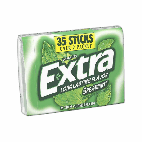 Extra Sugar Free Chewing Gum, Spearmint, Mega Pack