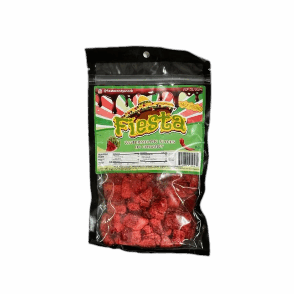 Fiesta Peg Gummy Worm, Watermelon Slice Chamoy