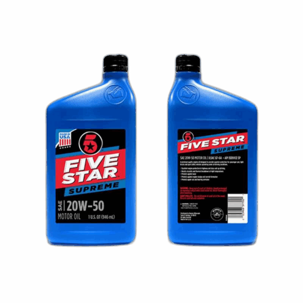 Five Star, 20W-50 Supreme Oil
