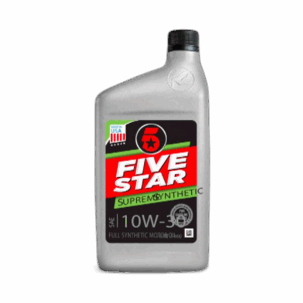 Five Star, Motor Oil, Supreme Synthetic, 10W-30