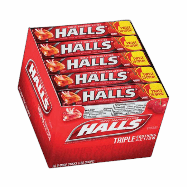 Halls Cough Drops, Cherry