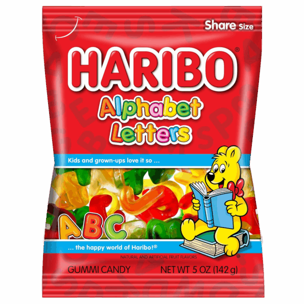 Haribo Alphabet Leters