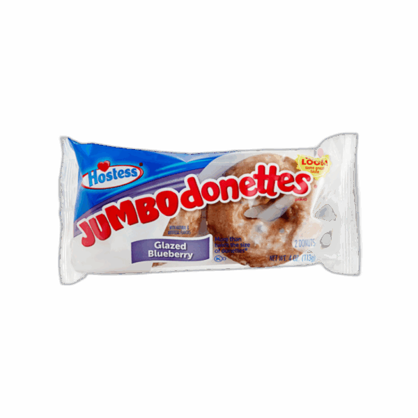 Hostess, Jumbo Glazed Donettes, Blueberry