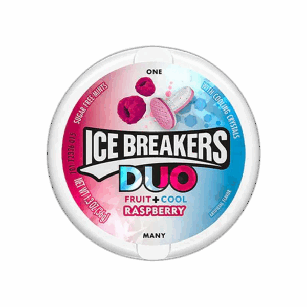 Ice Breakers Duo Breath Mints, Raspberry