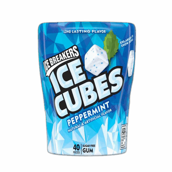 Ice Breakers Ice Cubes Gum, Peppermint,