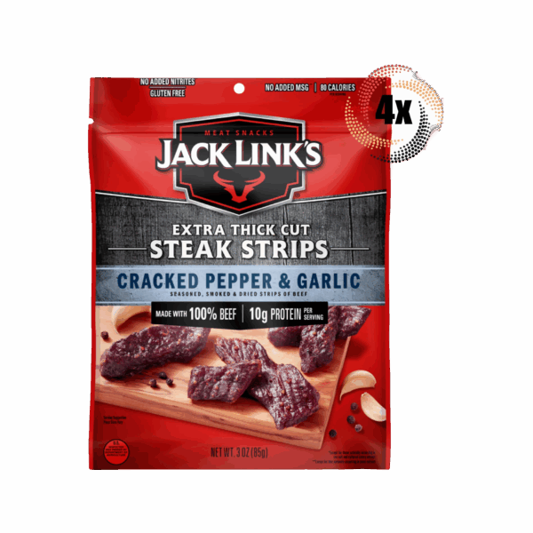 Jack Links Steak Strips Ppr&Grlic