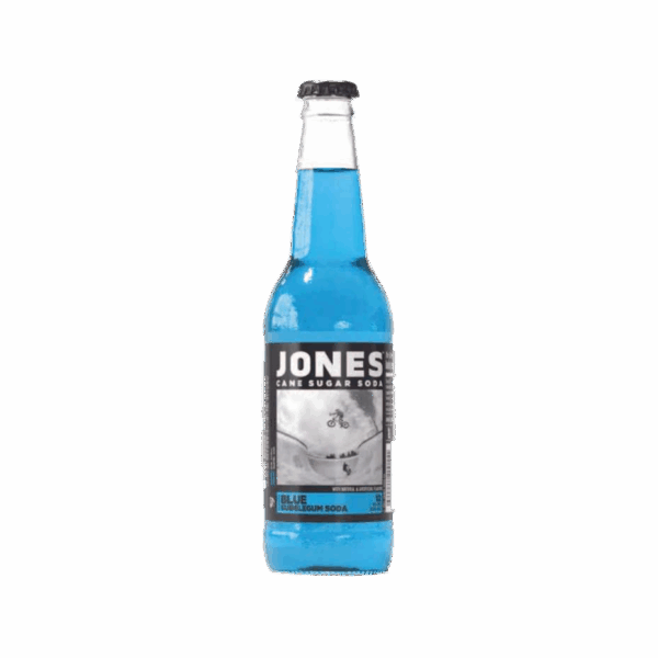 Jones Cane Sugar Soda, Blue Bubblegum
