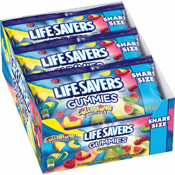 LifeSavers King Size Gummies Collision