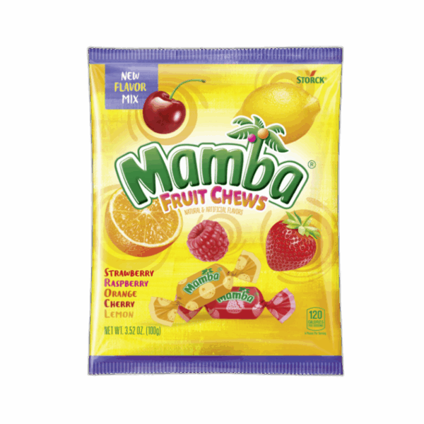 Mamba, Fruit Chews, Original, Peg Bag