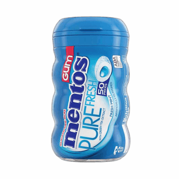 Mentos Pure Fresh Sugar Free Chewing Gum, Fresh Mint
