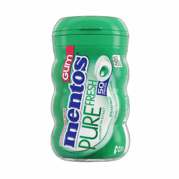 Mentos Pure Fresh Sugar Free Chewing Gum, Spearmint