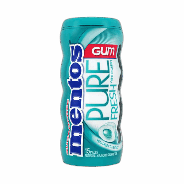Mentos Pure Fresh Sugar Free Chewing Gum, Wintergreen