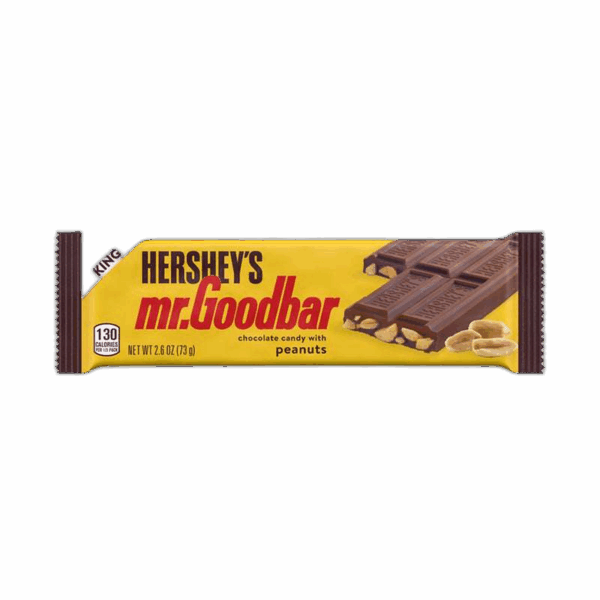 Mr. Goodbar, Chocolate Candy Bar with Peanuts, King Size