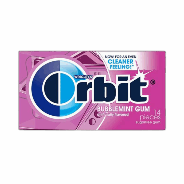Orbit Sugar Free Gum, Bubblemint,