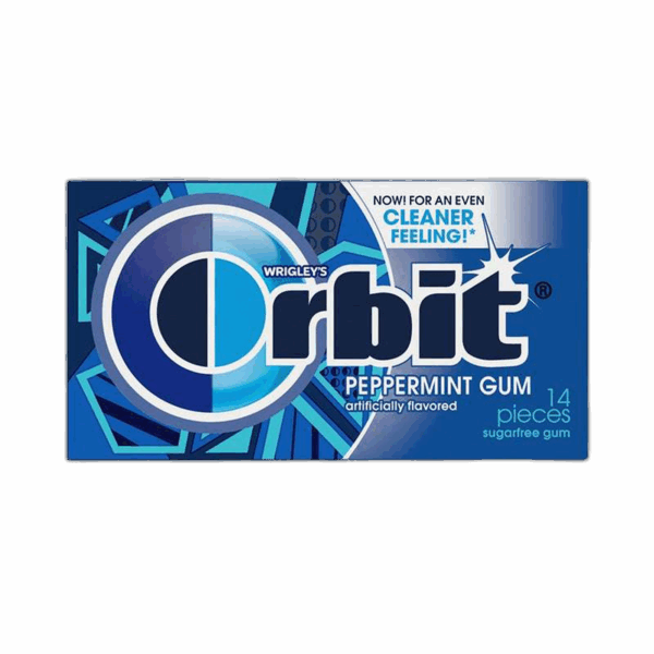 Orbit Sugar Free Gum, Peppermint,