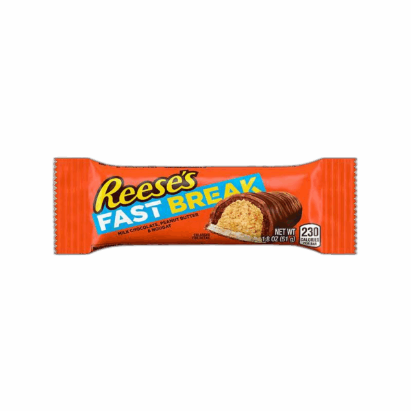 Reese's, Milk Chocolate Covered Peanut Butter and Nougat Candy, Fast Break