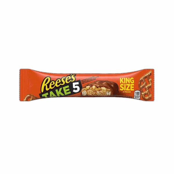 Reese's, Take 5, Pretzels, Caramel, Peanut Butter, Peanuts and Chocolate Candy, King Size