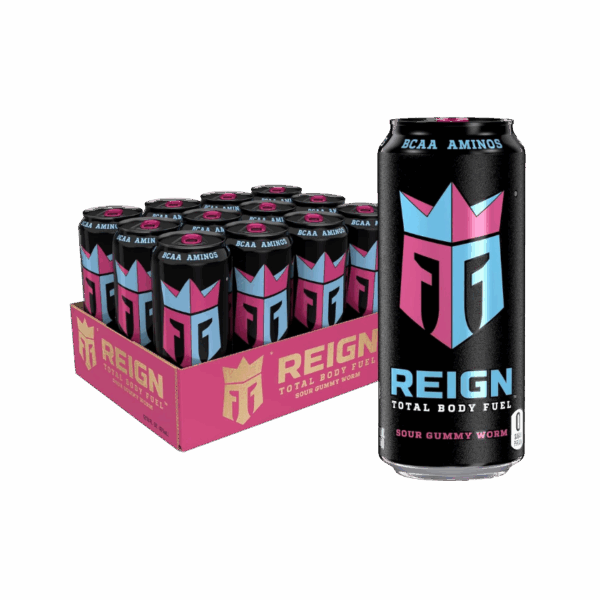 Reign, Energy Drink, Sour, Gummy Worm