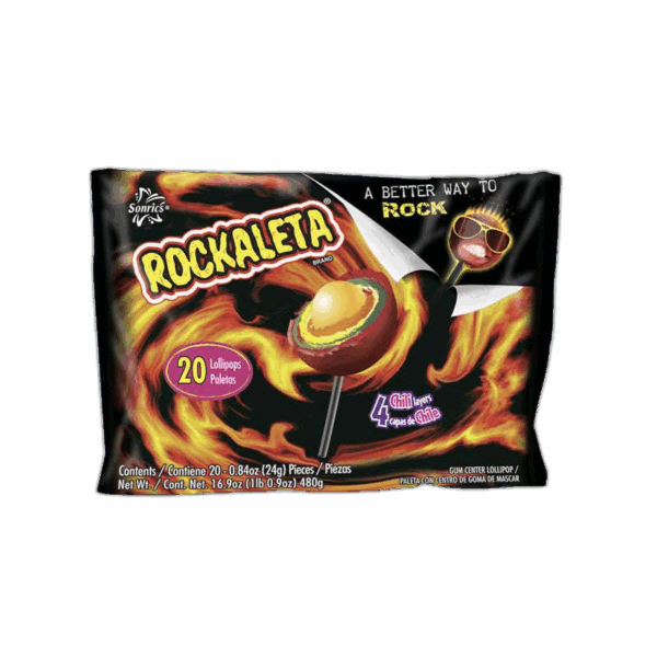 Rockaleta, Chili Layered with Gum Center
