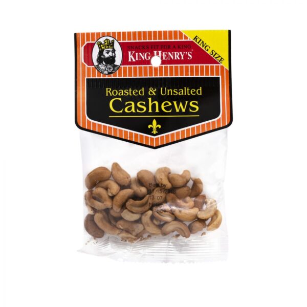King Henry Unsalted Cashews