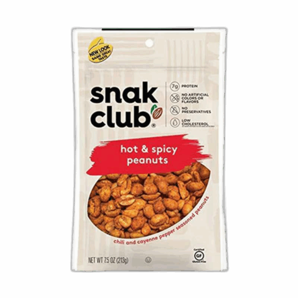 Snak Club Peanuts, Hot & Spicy, Premium Pack