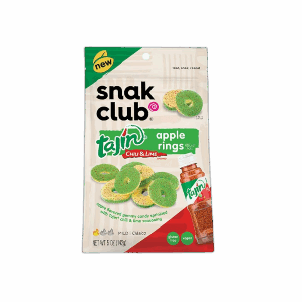 Snak Club Tajin Apple Rings, Premium Pack