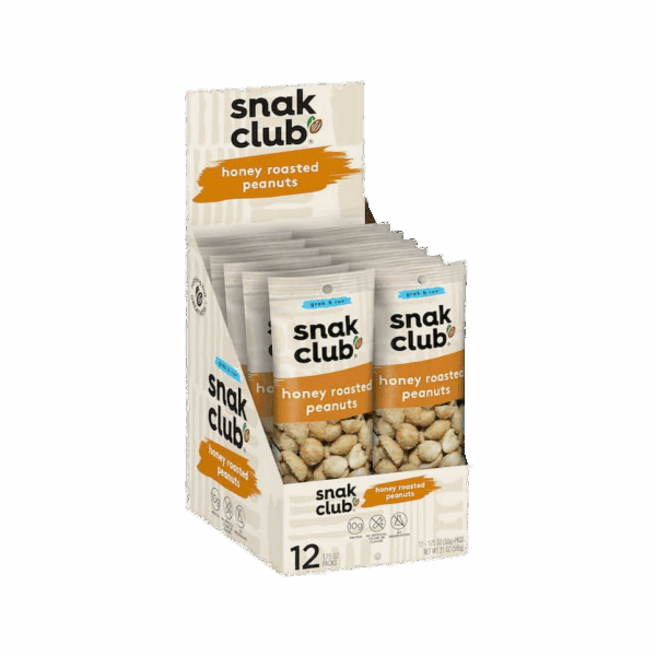 Snak Club Tube Honey Roasted Peanuts