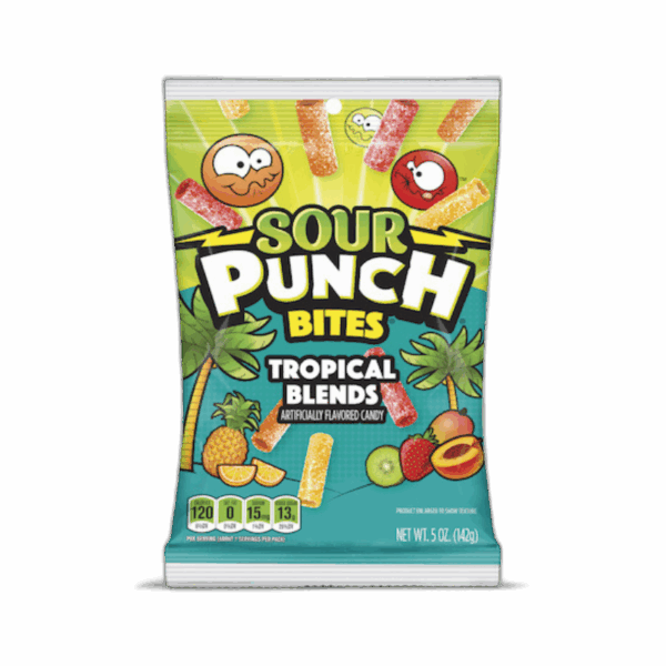 Sour Punch Bites, Tropical Blends