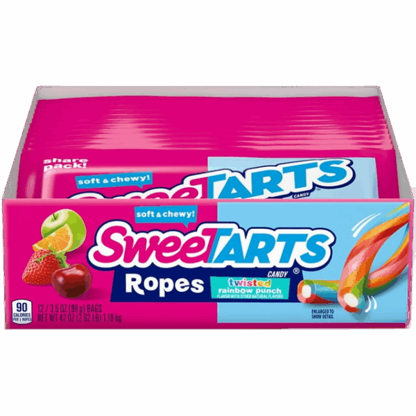Sweet Tarts Rope King Size Twisted Rainbow Punch