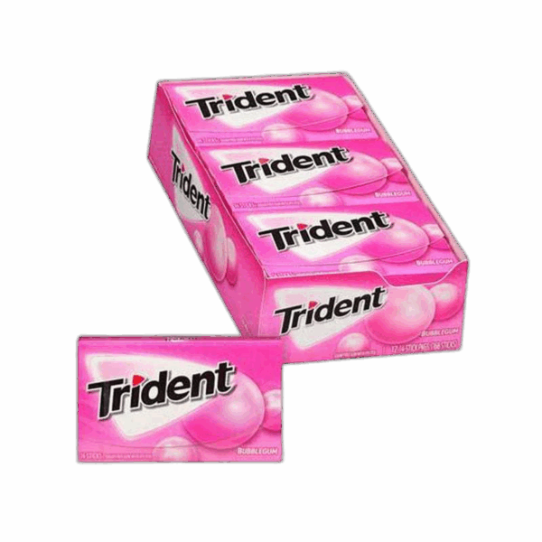 Trident, Sugar Free Gum, Bubblegum