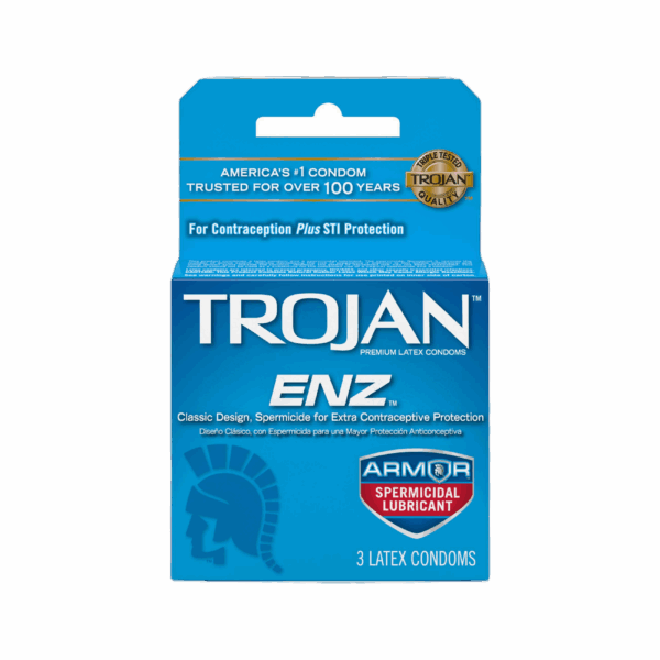 trojan Condoms spermicidal 3ct